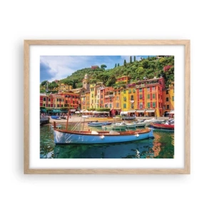 Poster in light oak frame - Italian Morning - 50x40 cm