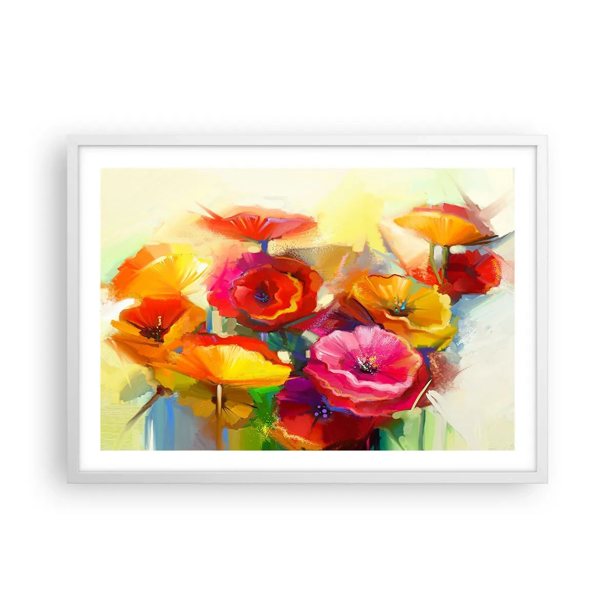 Poster in white frmae - Not Only Red - 70x50 cm