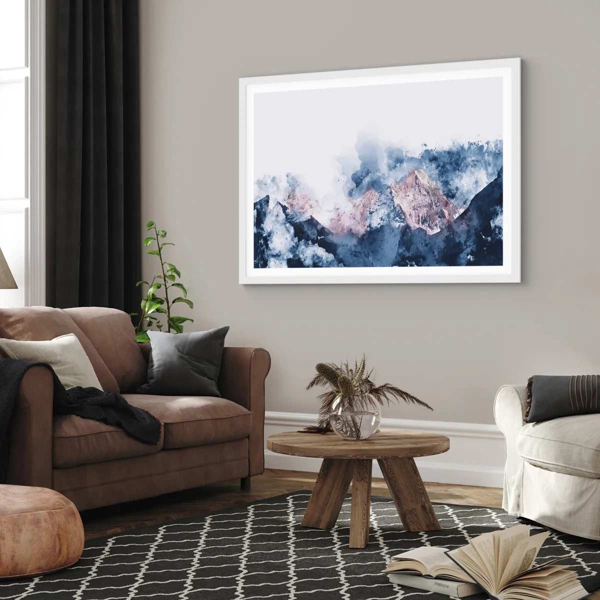 Poster in white frmae - Those Summits! - 40x30 cm