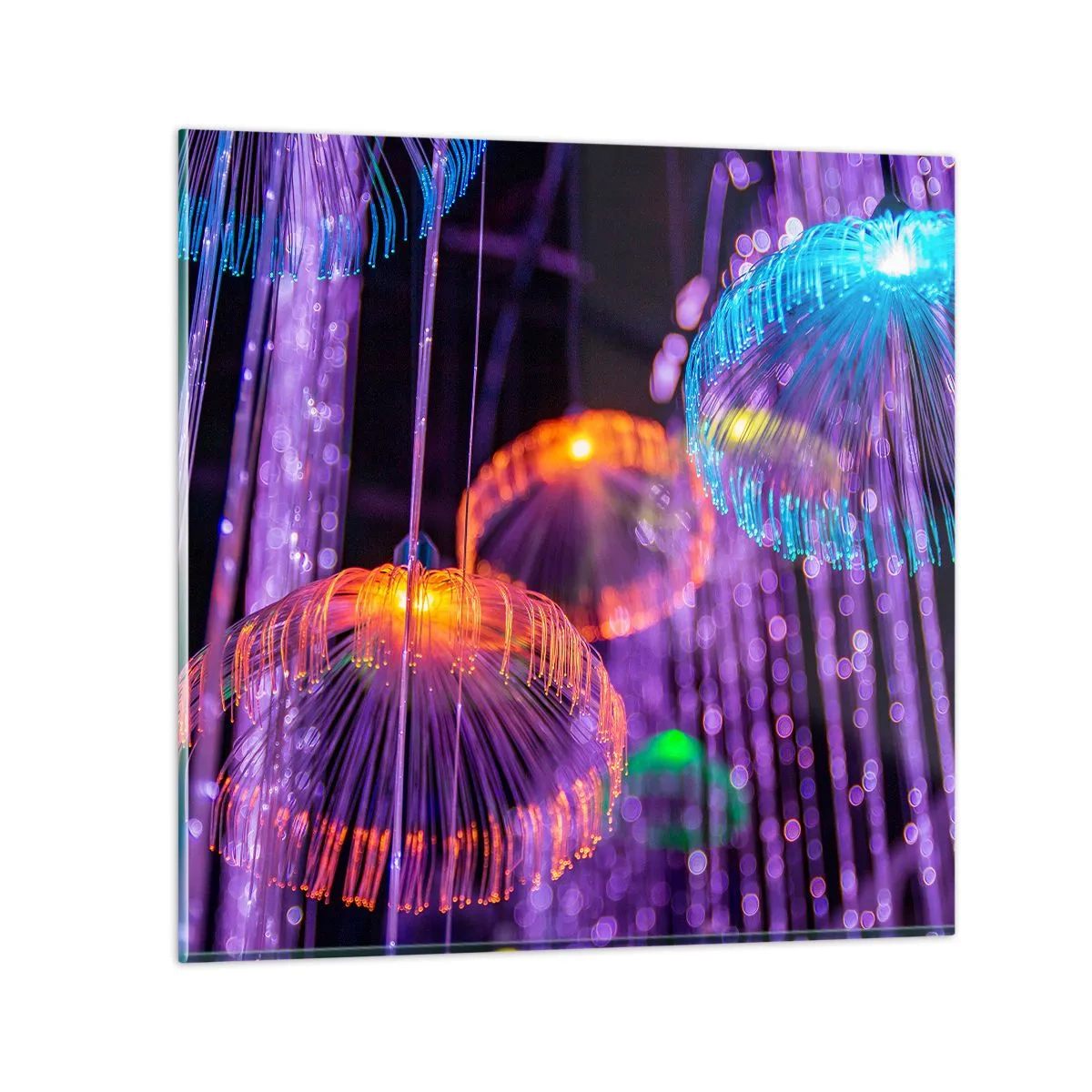 Glass picture - Light Fountain - 40x40 cm