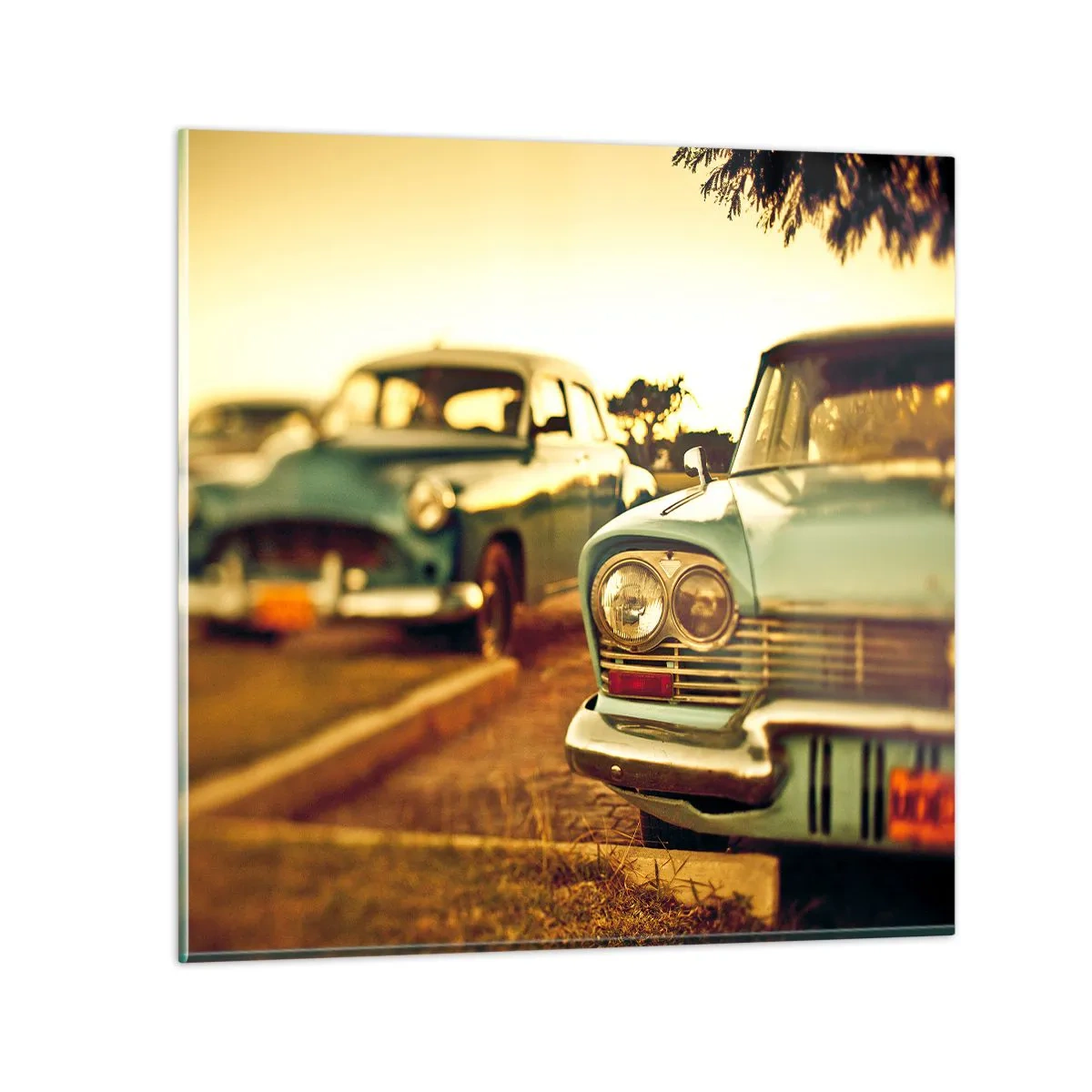 Glass picture - We Wait and See - 60x60 cm