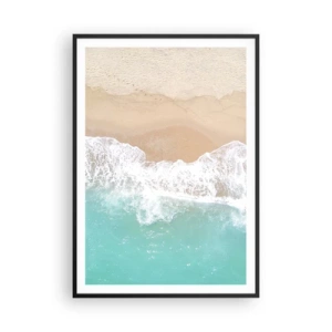 Poster in black frame - Touch Full of Caress - 70x100 cm