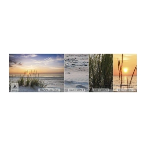 Photo Wallpaper Sample Standard Eco - Look, Think, Feel - Landscape, Beach, Sea - 100x30 cm