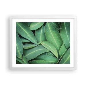 Poster in white frmae - Juicy and Fresh - 50x40 cm