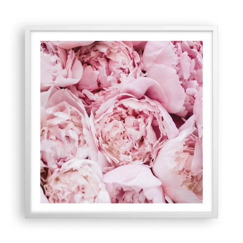 Poster in white frmae - Cuddly and Fragrant - 60x60 cm