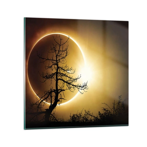 Glass picture - Total Eclipse - 40x40 cm