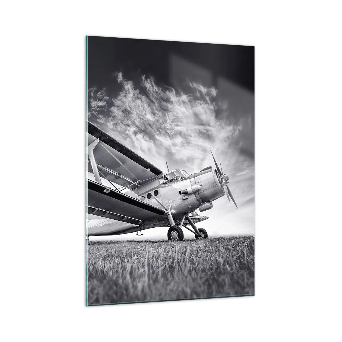 Glass picture - Winged Pilgrim - 50x70 cm