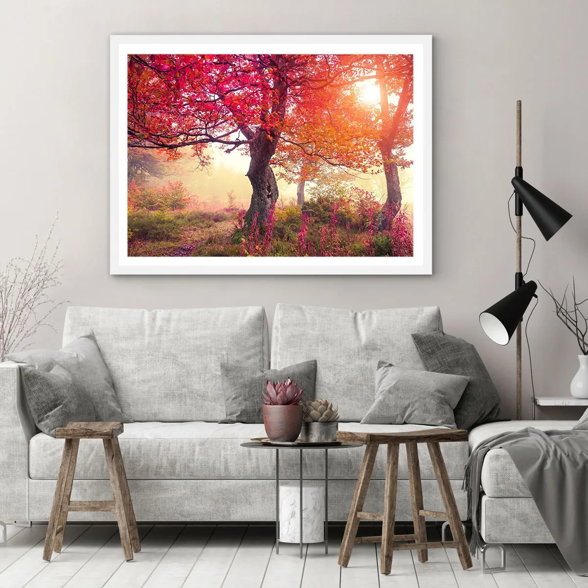 Poster in white frmae - In Full Bloom - 70x50 cm