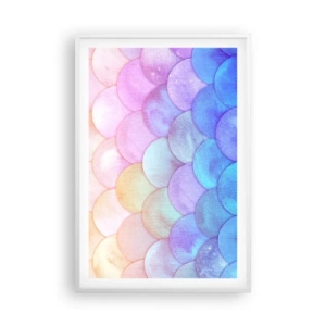 Poster in white frmae - Pearl Scale - 61x91 cm