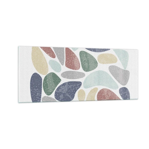 Glass picture - Mosaic of Powdered Colours - 100x40 cm