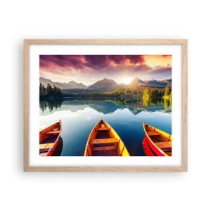 Poster in light oak frame - Nothing against Nature - 50x40 cm