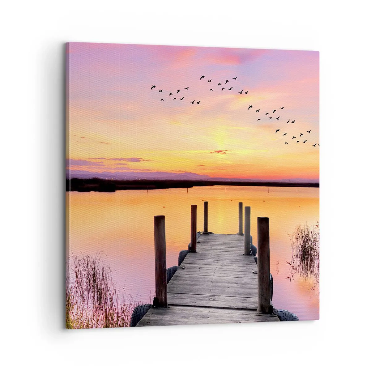 Canvas picture - Violet Quiet Dawn - 60x60 cm