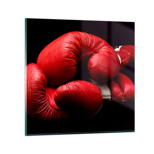 Glass picture - Fight Emotions Are Behind Us - 70x70 cm