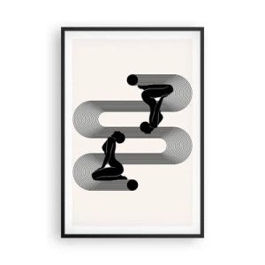 Poster in black frame - Sensual Symmetry - 61x91 cm