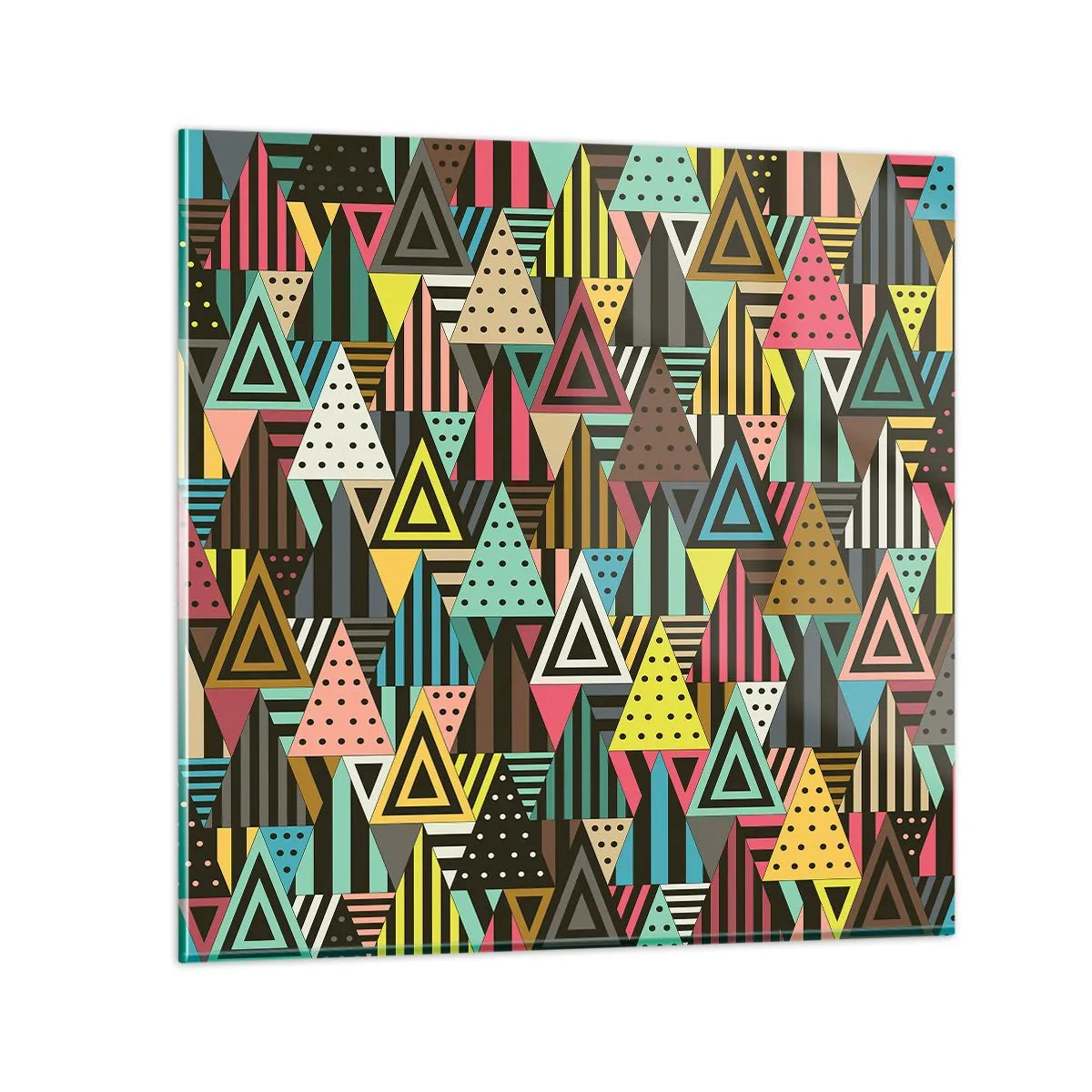Glass picture - In Rhythm on Three - 50x50 cm