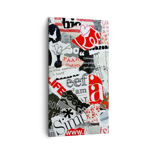 Canvas picture - Hipster's Collage - 45x80 cm
