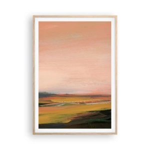 Poster in light oak frame - In Pink Tones - 70x100 cm