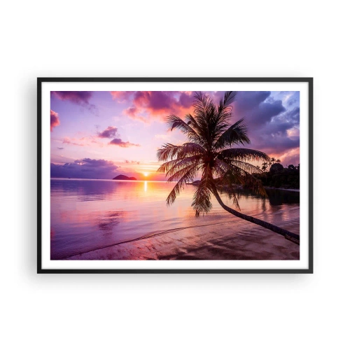 Poster in black frame - Bliss up to the Horizon - 100x70 cm