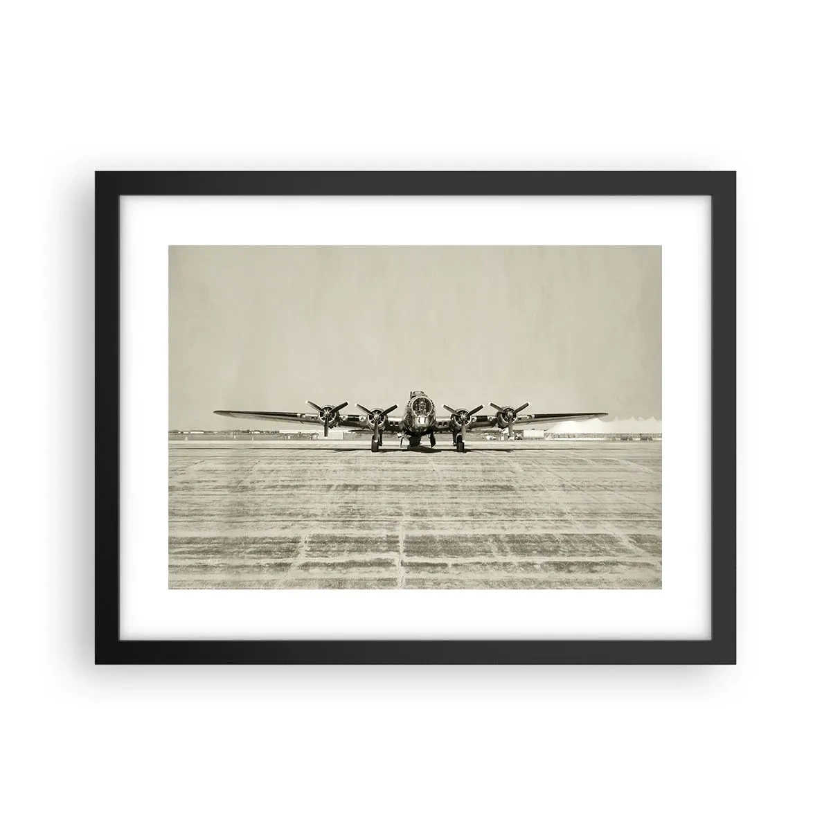 Poster in black frame - Ready as Always - 40x30 cm