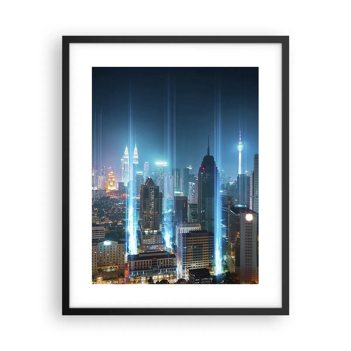 Poster in black frame - Berlin Lights - 40x50 cm