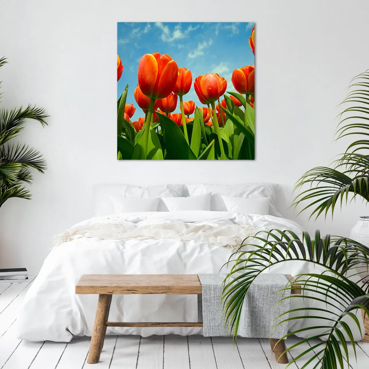 Canvas picture - Blue Sky Is All They Need - 40x40 cm