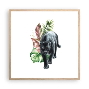 Poster in light oak frame - Wilderness of the Heart - 60x60 cm