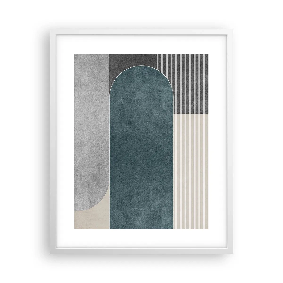 Poster in white frmae - Levelled Composition - 40x50 cm