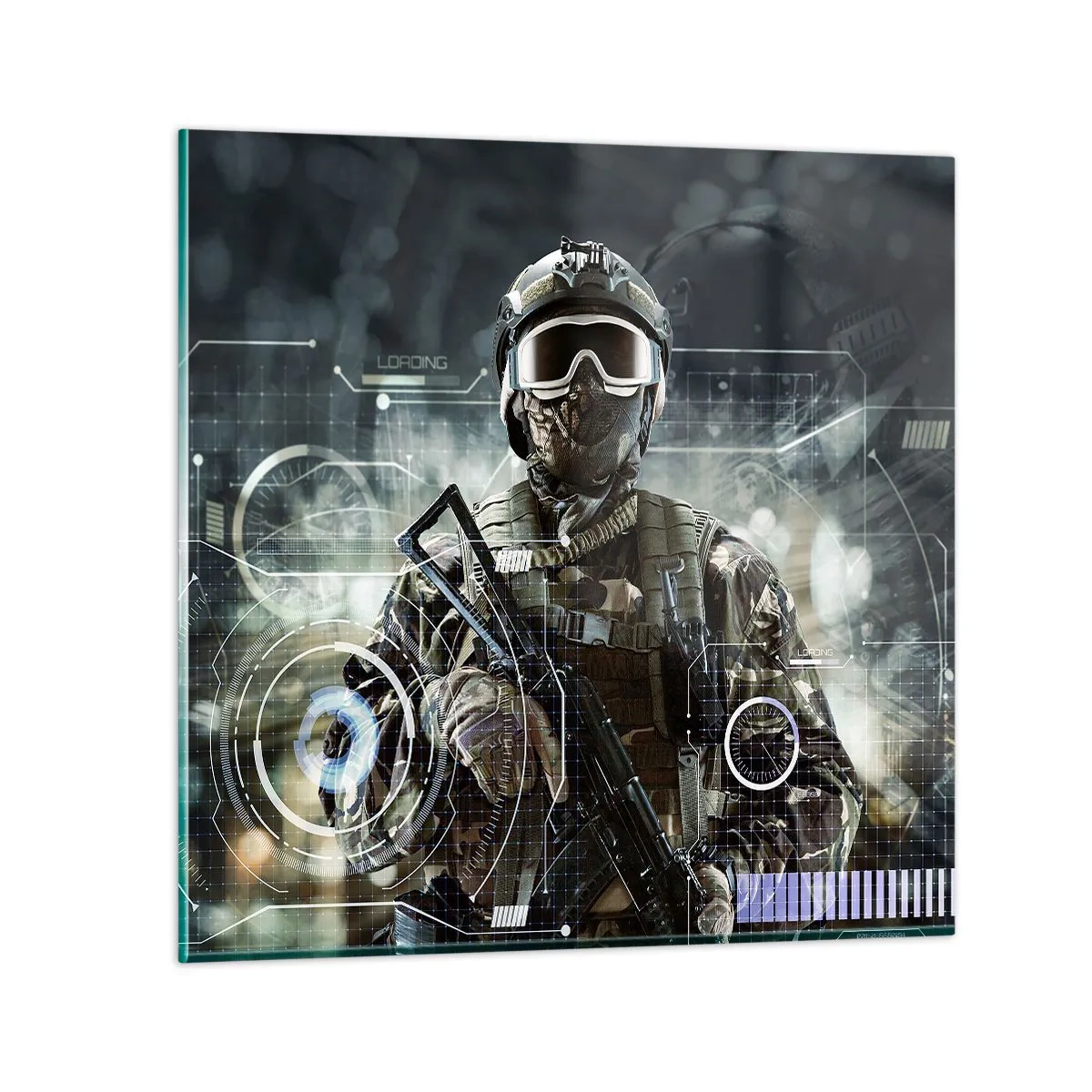 Glass picture - Power Squared - 70x70 cm