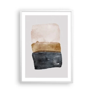 Poster in white frmae - Composition of the Colours of the Soil - 50x70 cm
