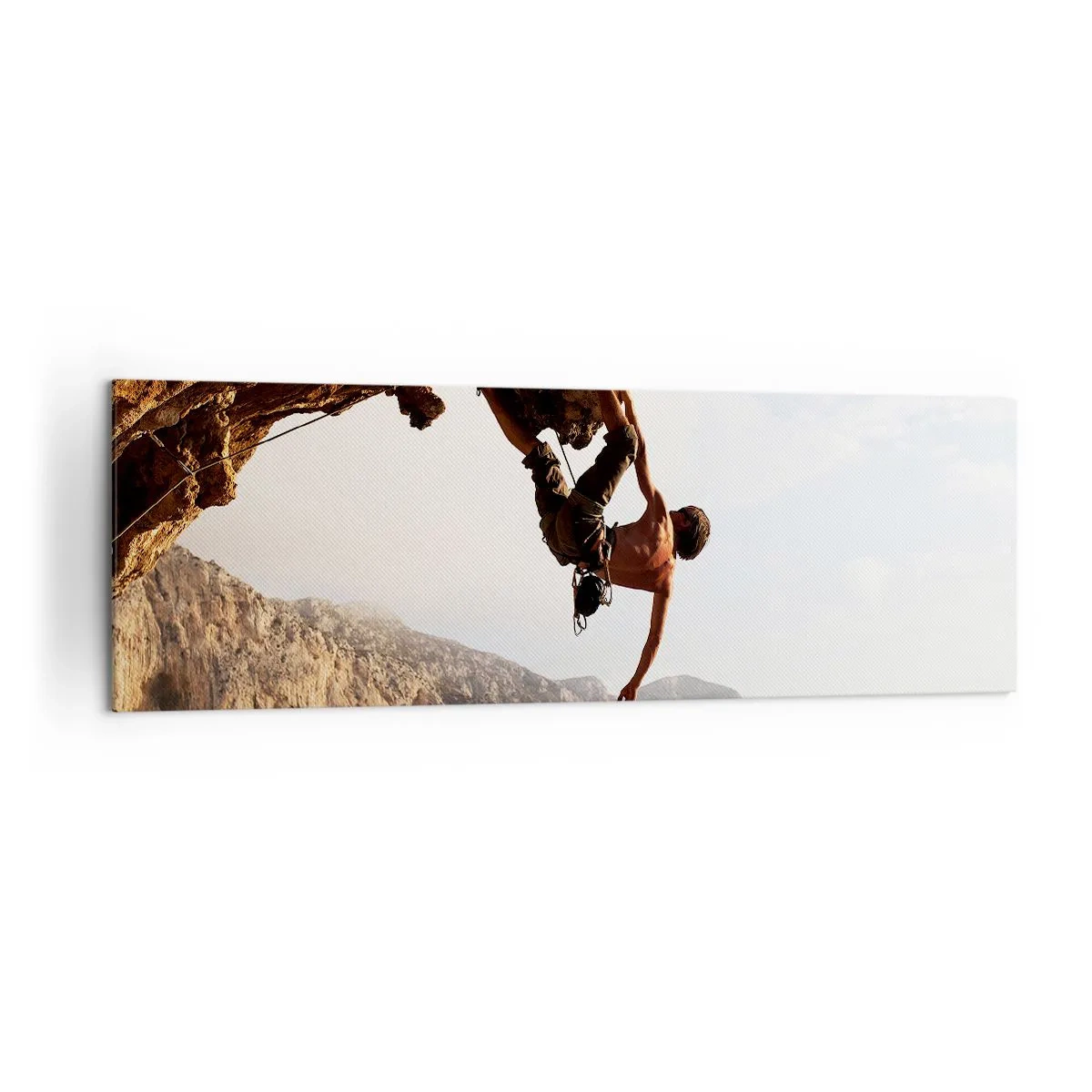 Canvas picture - The Whole World on a Sharp Cliff - 160x50 cm