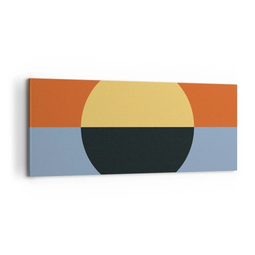 Canvas picture - Composition of Warm and Cool - 100x40 cm