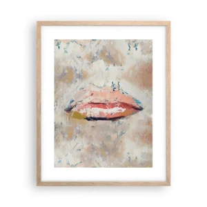 Poster in light oak frame - It Awakens the Senses - 40x50 cm