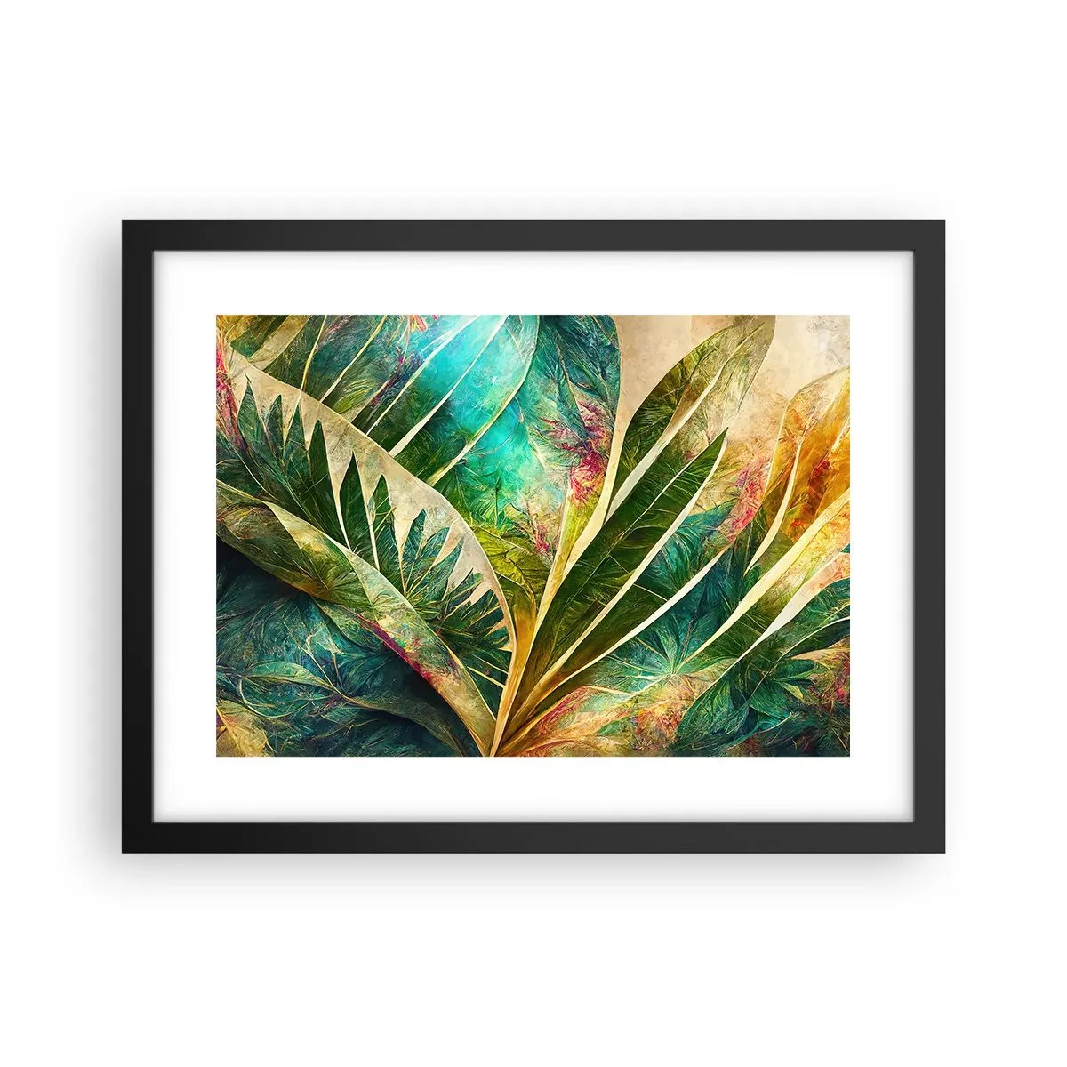 Poster in black frame - Colours of the Tropics - 40x30 cm