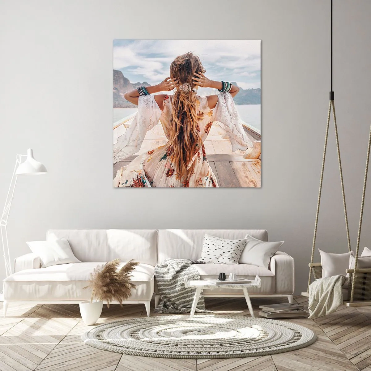 Canvas picture - On the Way to Happiness - 40x40 cm