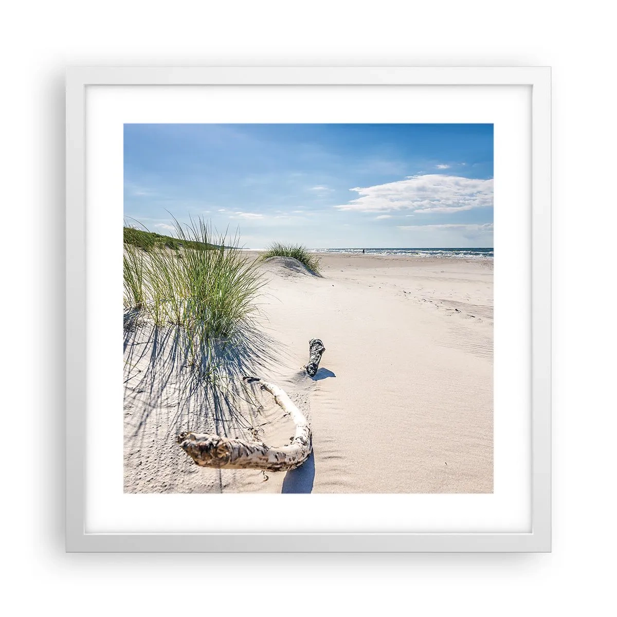 Poster in white frmae - The Most Beautiful? Baltic One - 40x40 cm