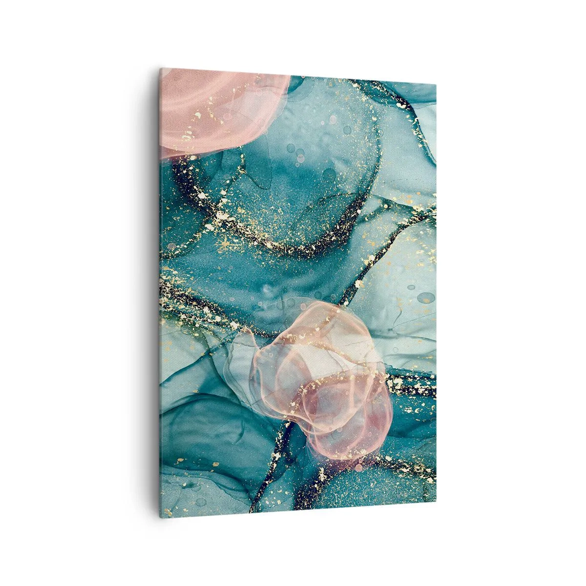Canvas picture - Silm Blue, Tulle Pink - 70x100 cm