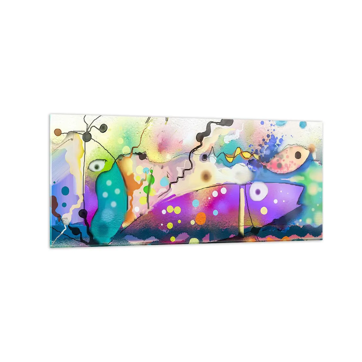 Glass picture - No Words! - 120x50 cm