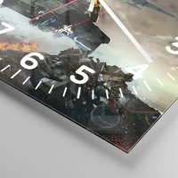 Clock face with numbers