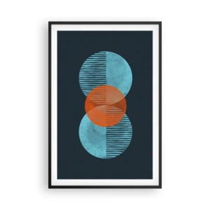 Poster in black frame - Symmetrical Composition - 61x91 cm