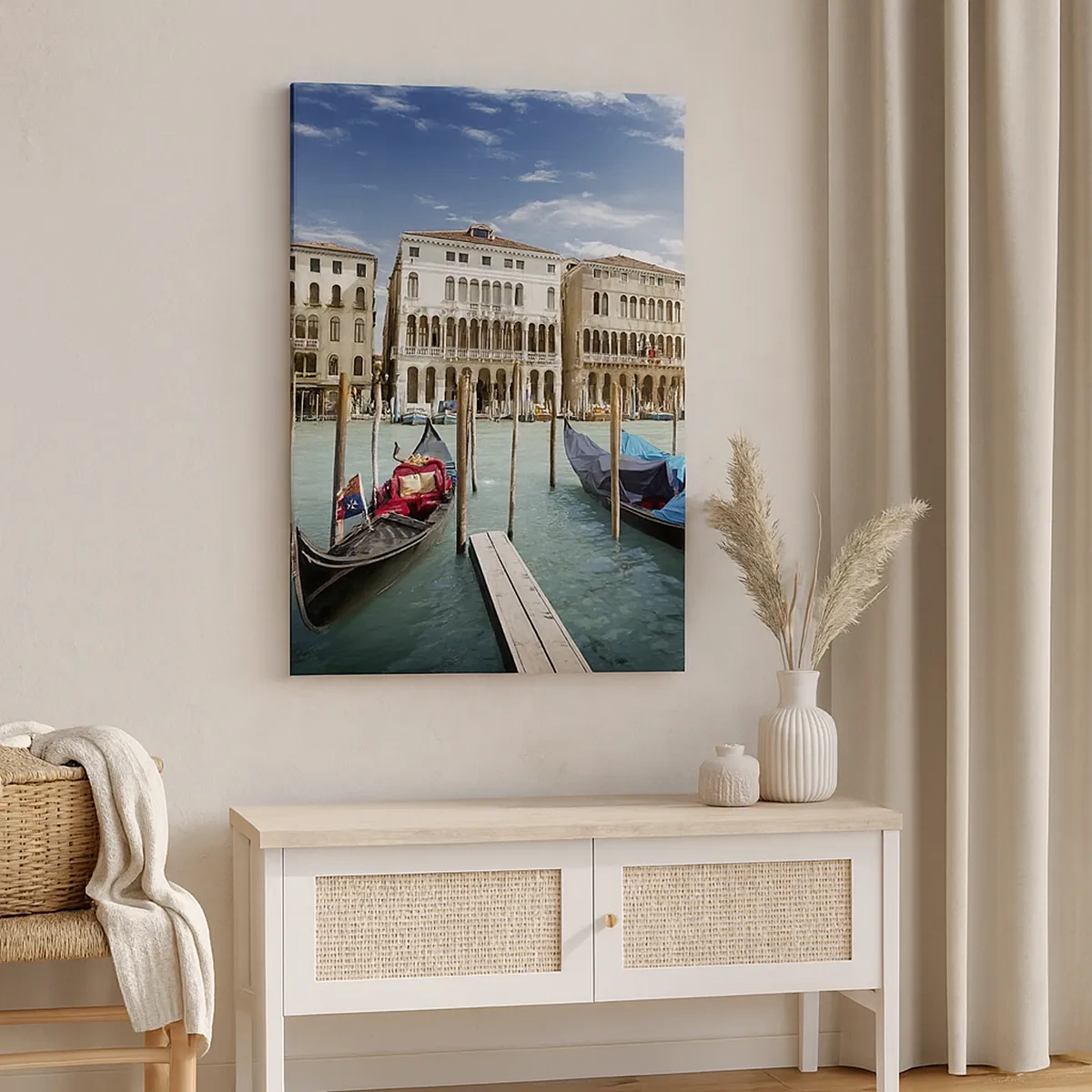 Canvas picture - Palaces in Blue - 50x70 cm