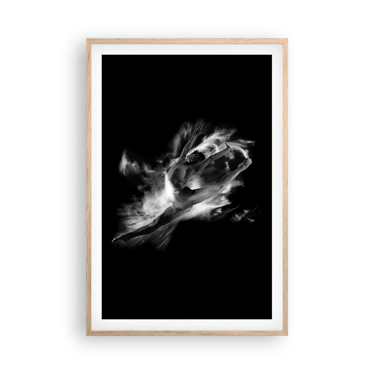 Poster in light oak frame - Stopped i in Flight - 61x91 cm
