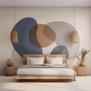 Photo Wallpaper Standard Eco - Drops of Colours - Abstraction, Piece, Graphics - 150x105 cm