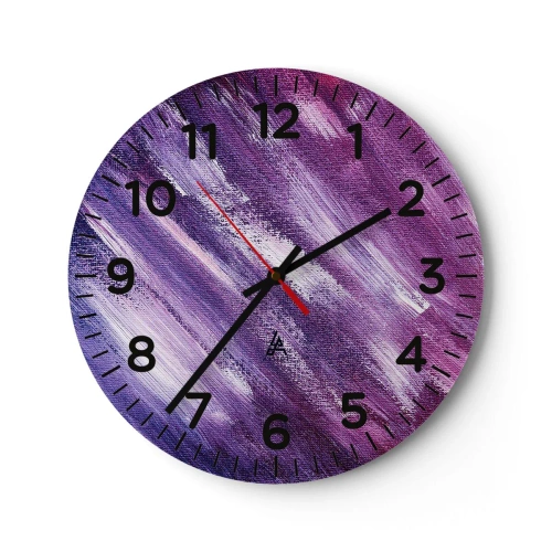 Wall clock - Clock on glass - When a Sunny Wind Is Blowing - 40x40 cm