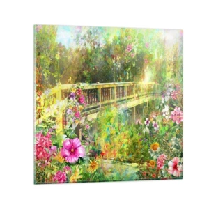 Glass picture - Bridge of Spring Sighs - 40x40 cm
