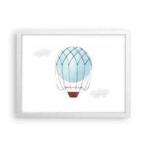 Poster in white frmae - All in the Clouds - 40x30 cm