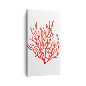 Canvas picture - Coral Filigree - 45x80 cm