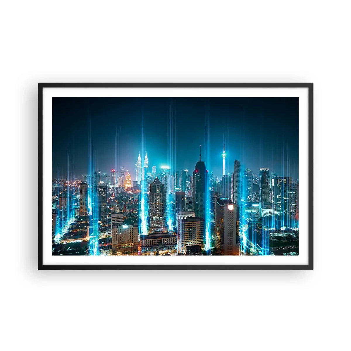 Poster in black frame - Berlin Lights - 91x61 cm