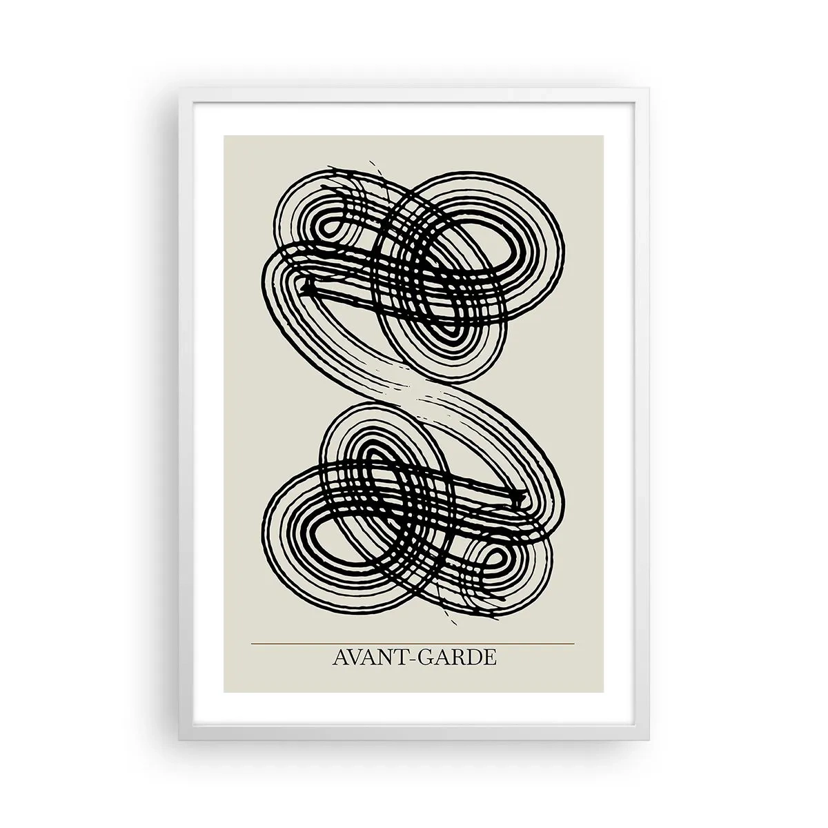 Poster in white frmae - Spontaneous Result - 50x70 cm