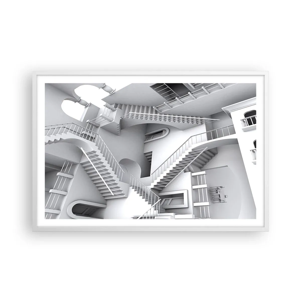 Poster in white frmae - Paradoxes of Space - 91x61 cm