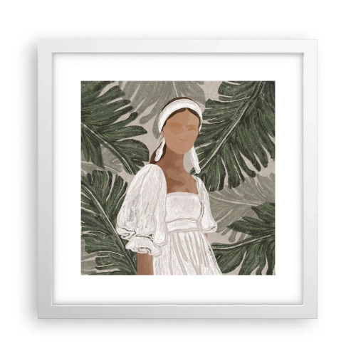 Poster in white frmae - Exotic Portrait - 30x30 cm